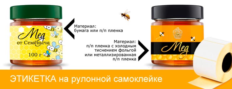 этикетка на мед